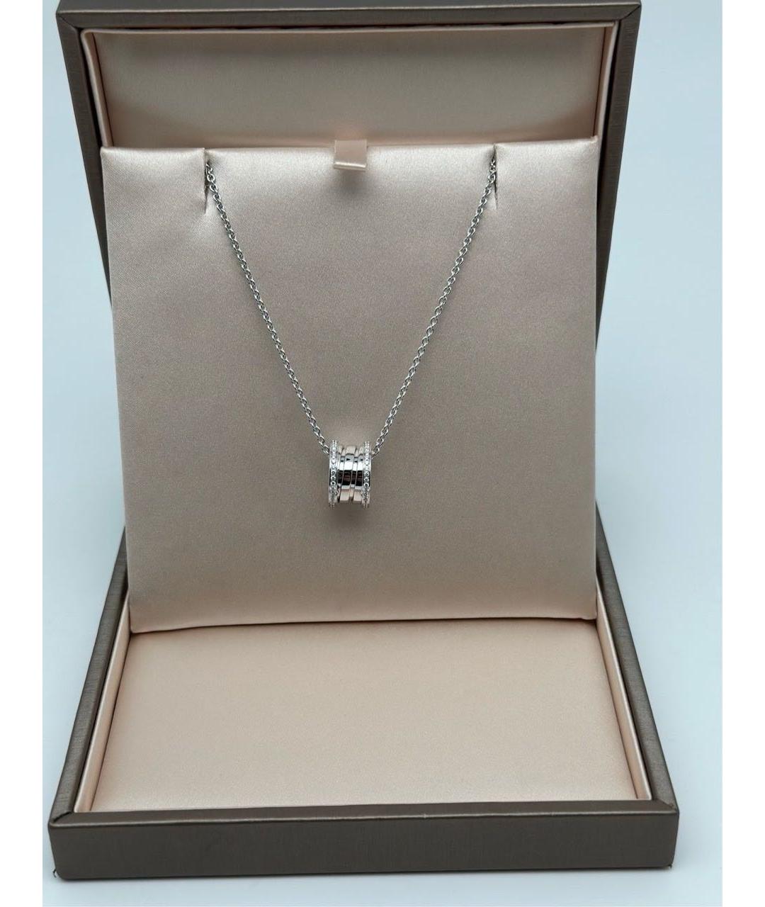 BVLGARI Серебряное колье из белого золота, фото 6