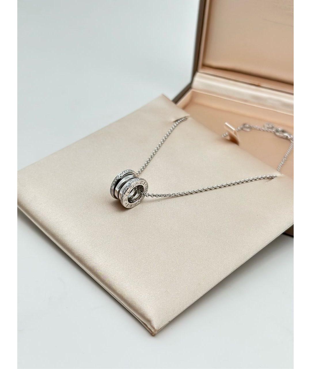 BVLGARI Серебряное колье из белого золота, фото 4