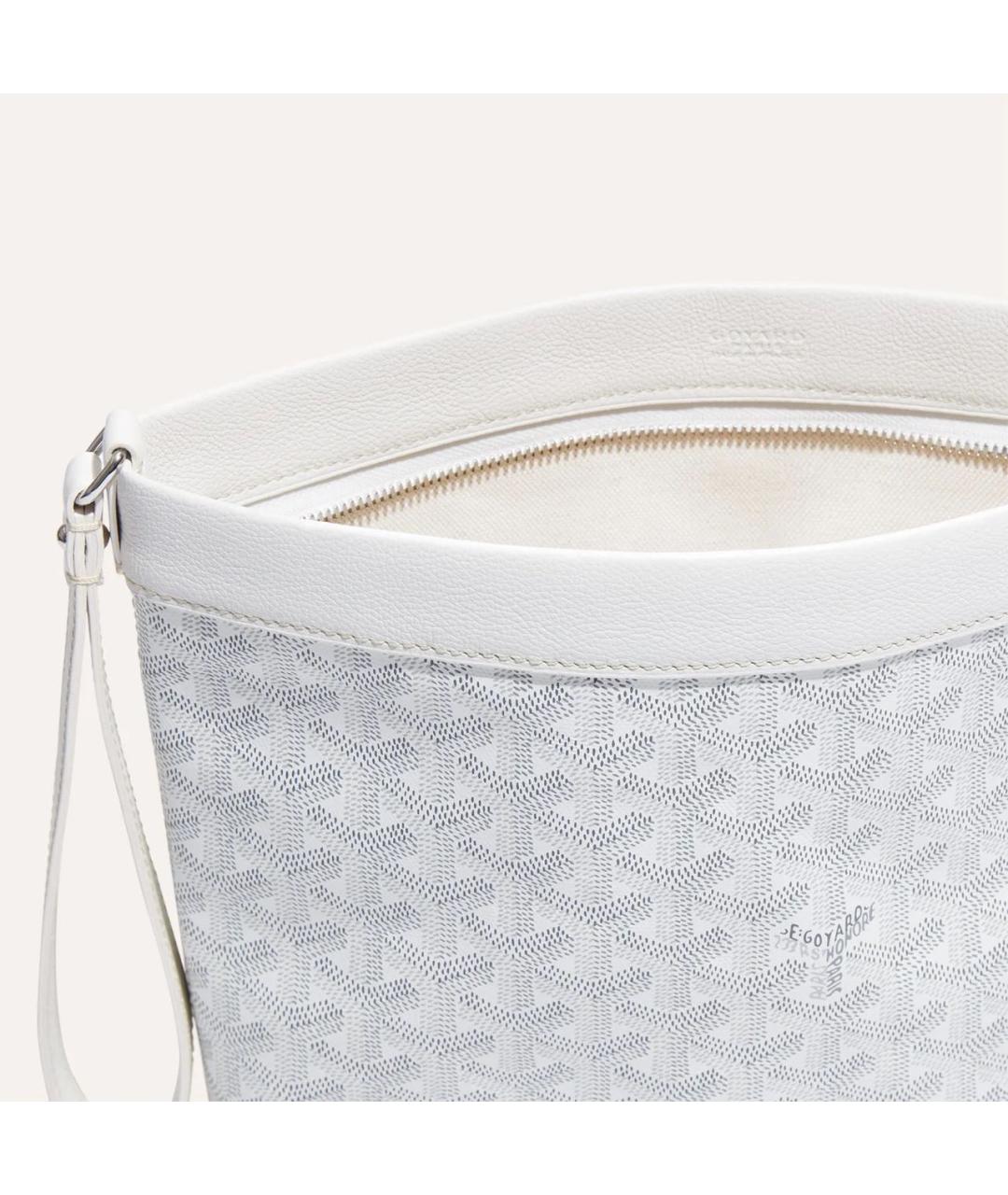 GOYARD Белая папка для документов из канвы, фото 2