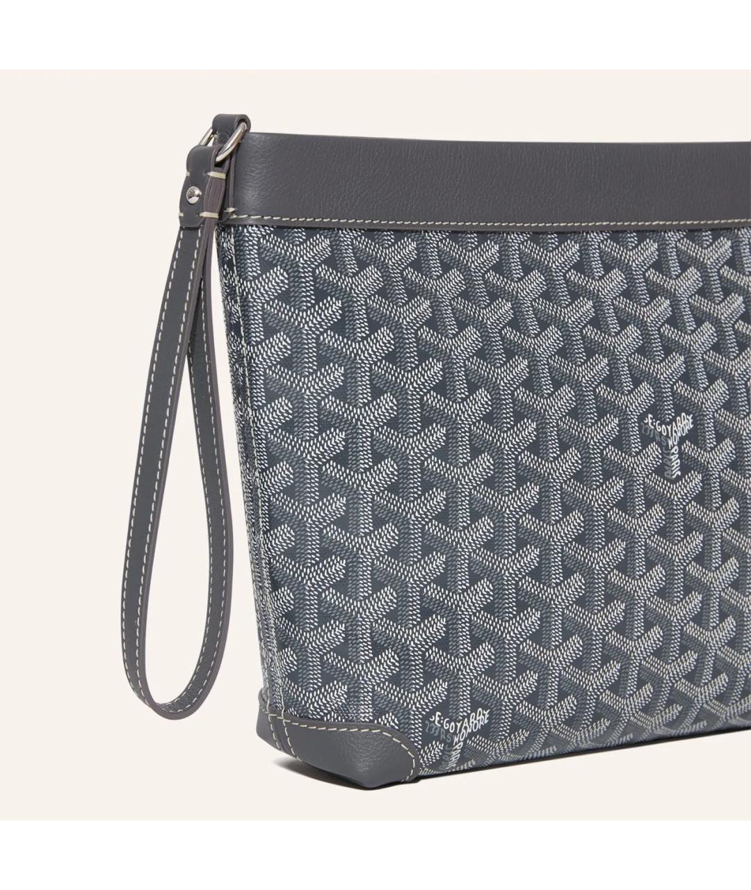 GOYARD Серая папка для документов из канвы, фото 3