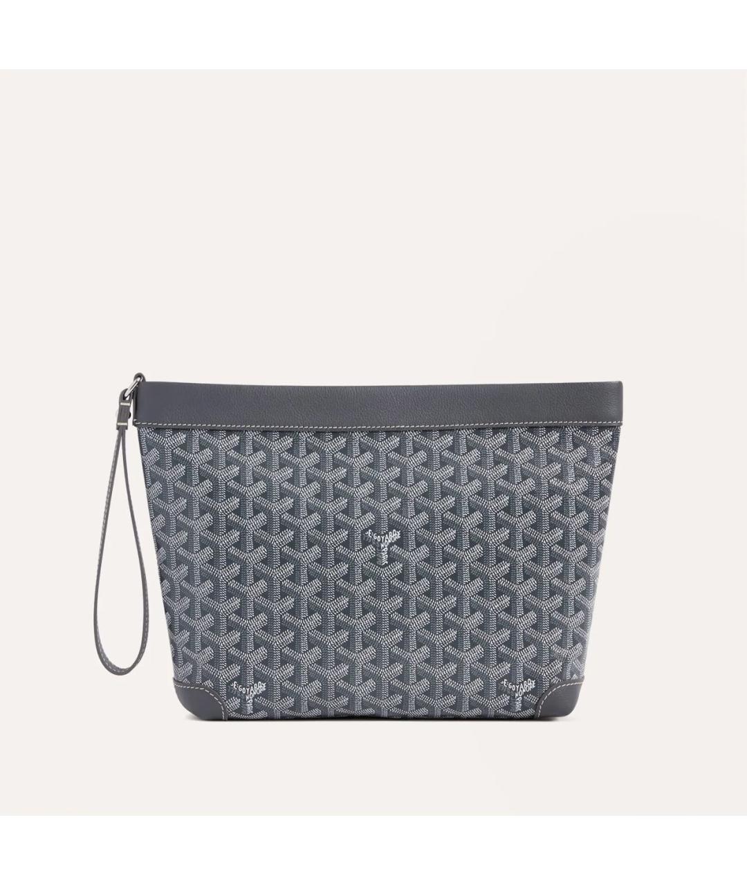 GOYARD Серая папка для документов из канвы, фото 5