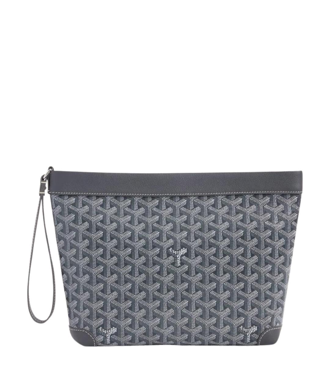 GOYARD Серая папка для документов из канвы, фото 1