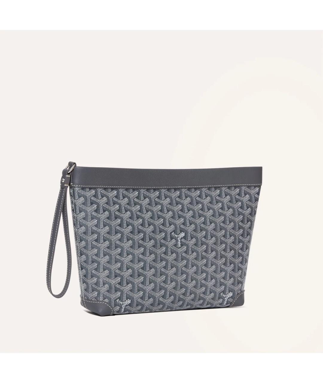 GOYARD Серая папка для документов из канвы, фото 2