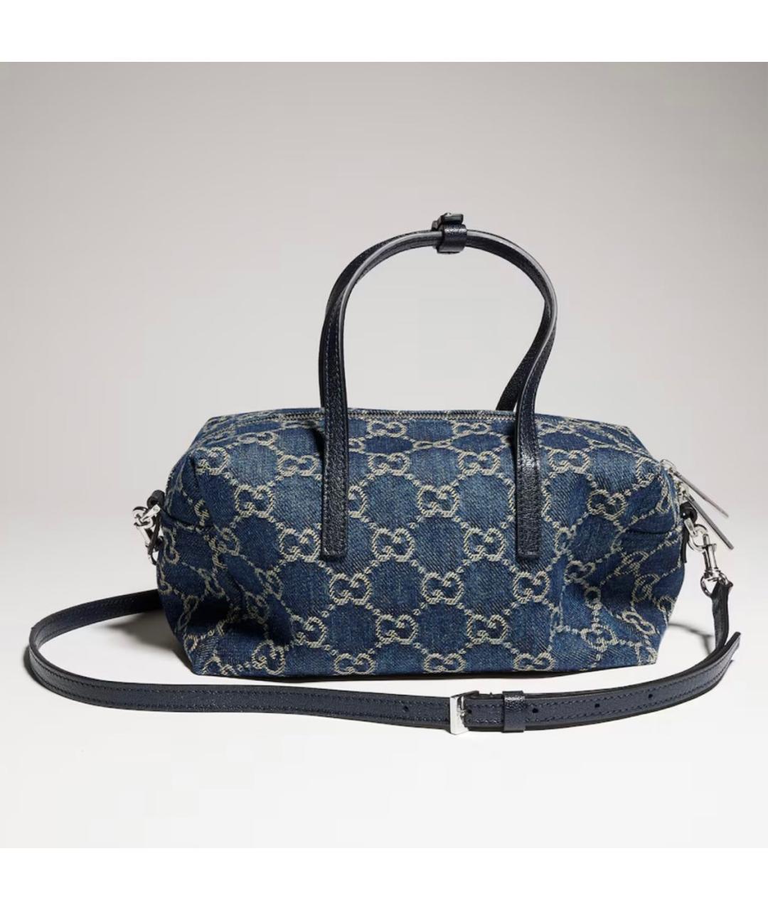 GUCCI Синяя деним сумка через плечо, фото 4