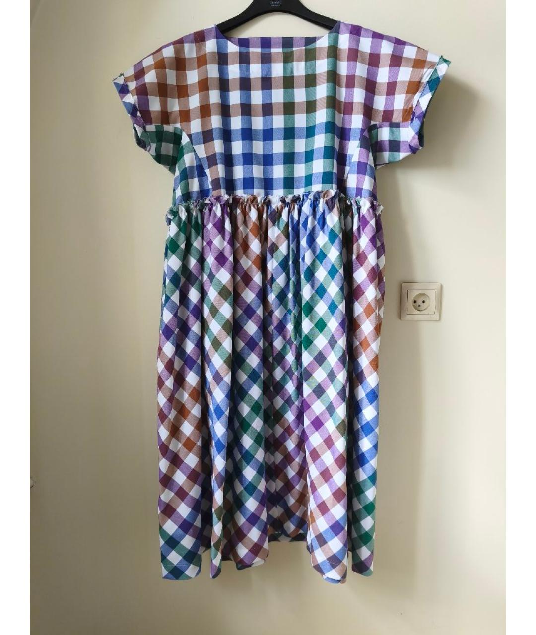COMME DES GARÇONS Мульти хлопковое повседневное платье, фото 8
