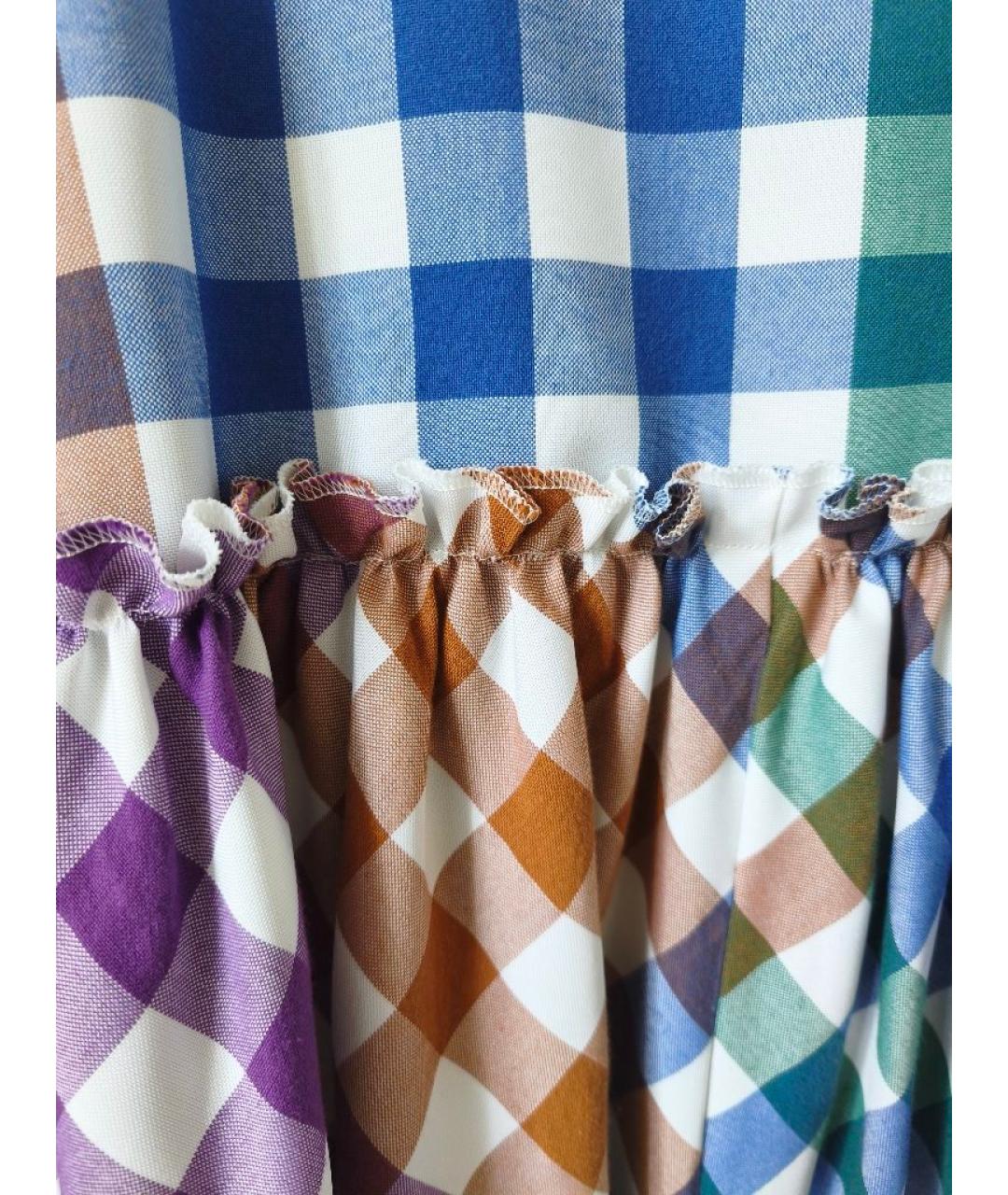 COMME DES GARÇONS Мульти хлопковое повседневное платье, фото 4