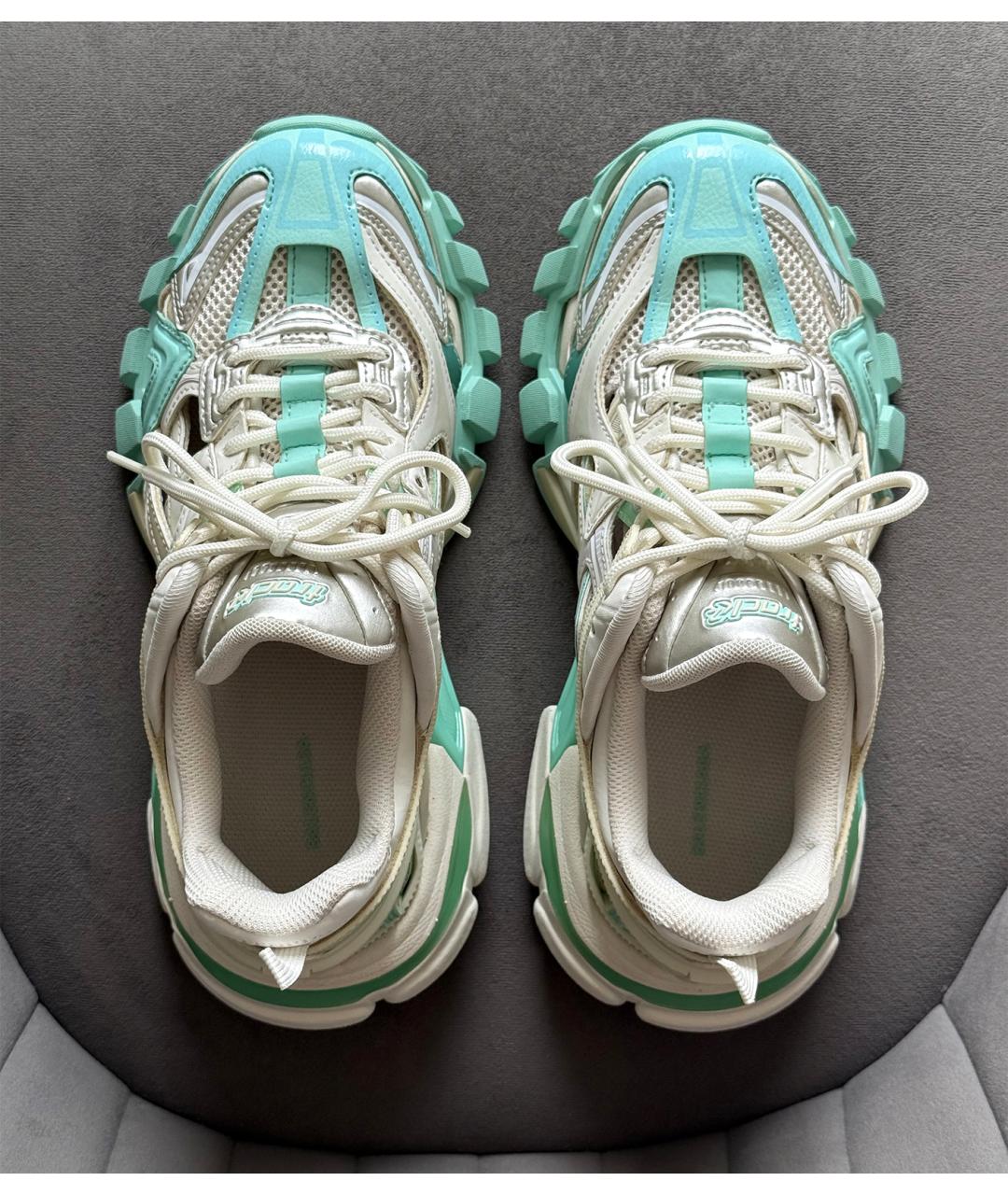 BALENCIAGA Бирюзовые кроссовки, фото 6