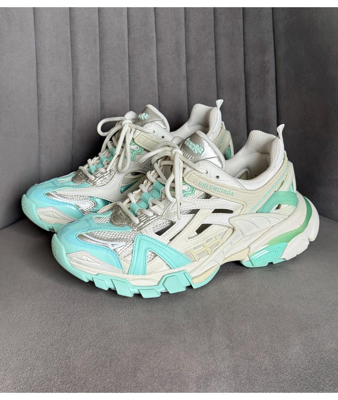 BALENCIAGA Бирюзовые кроссовки, фото 2