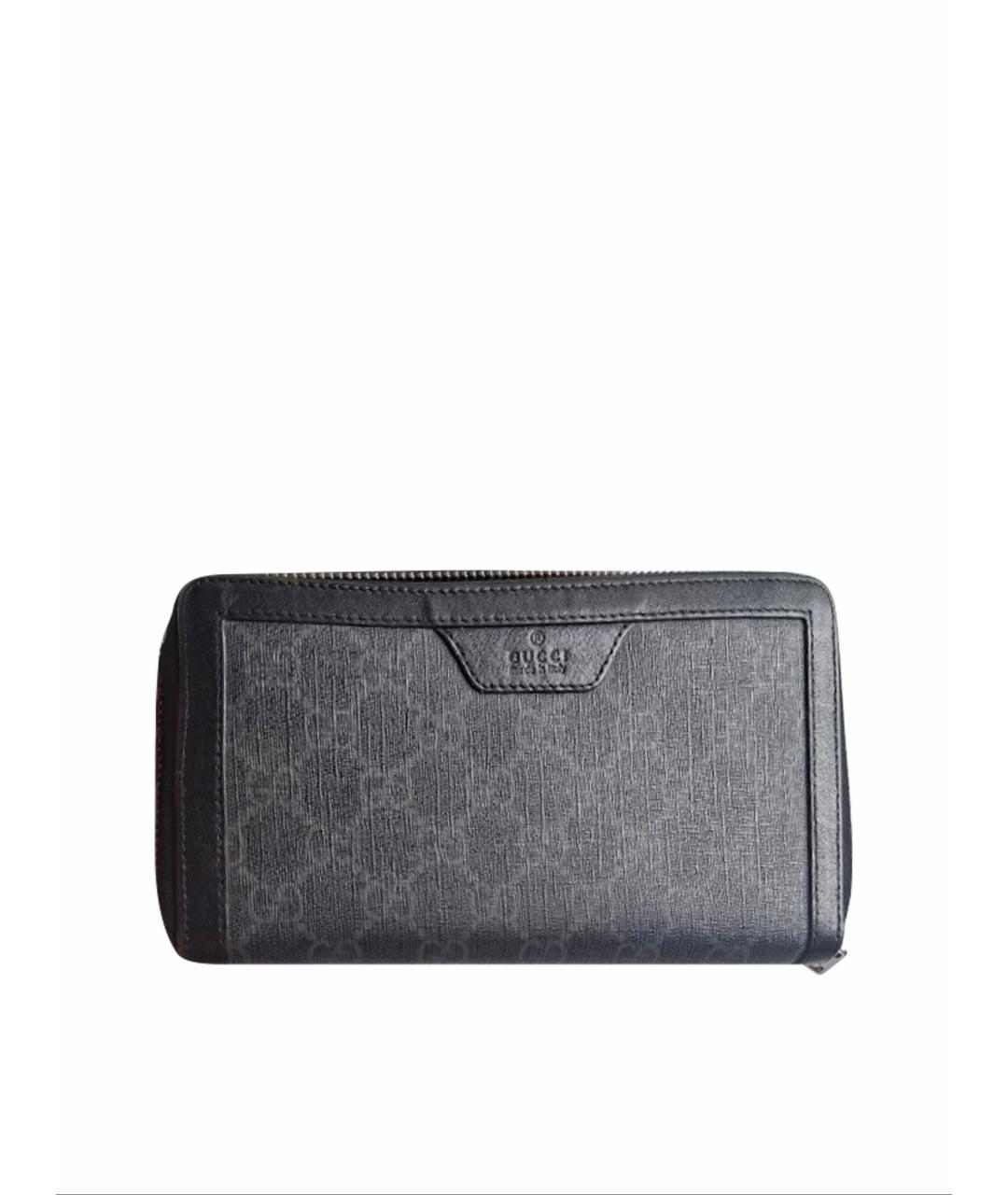 GUCCI Серый кожаный кошелек, фото 1