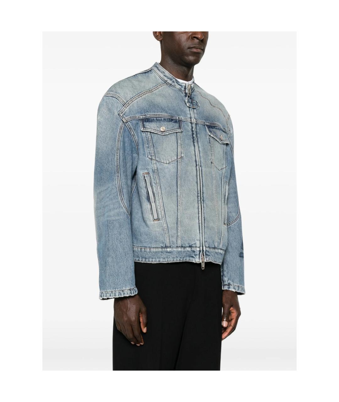 BALENCIAGA Синяя полиэстеровая куртка, фото 3