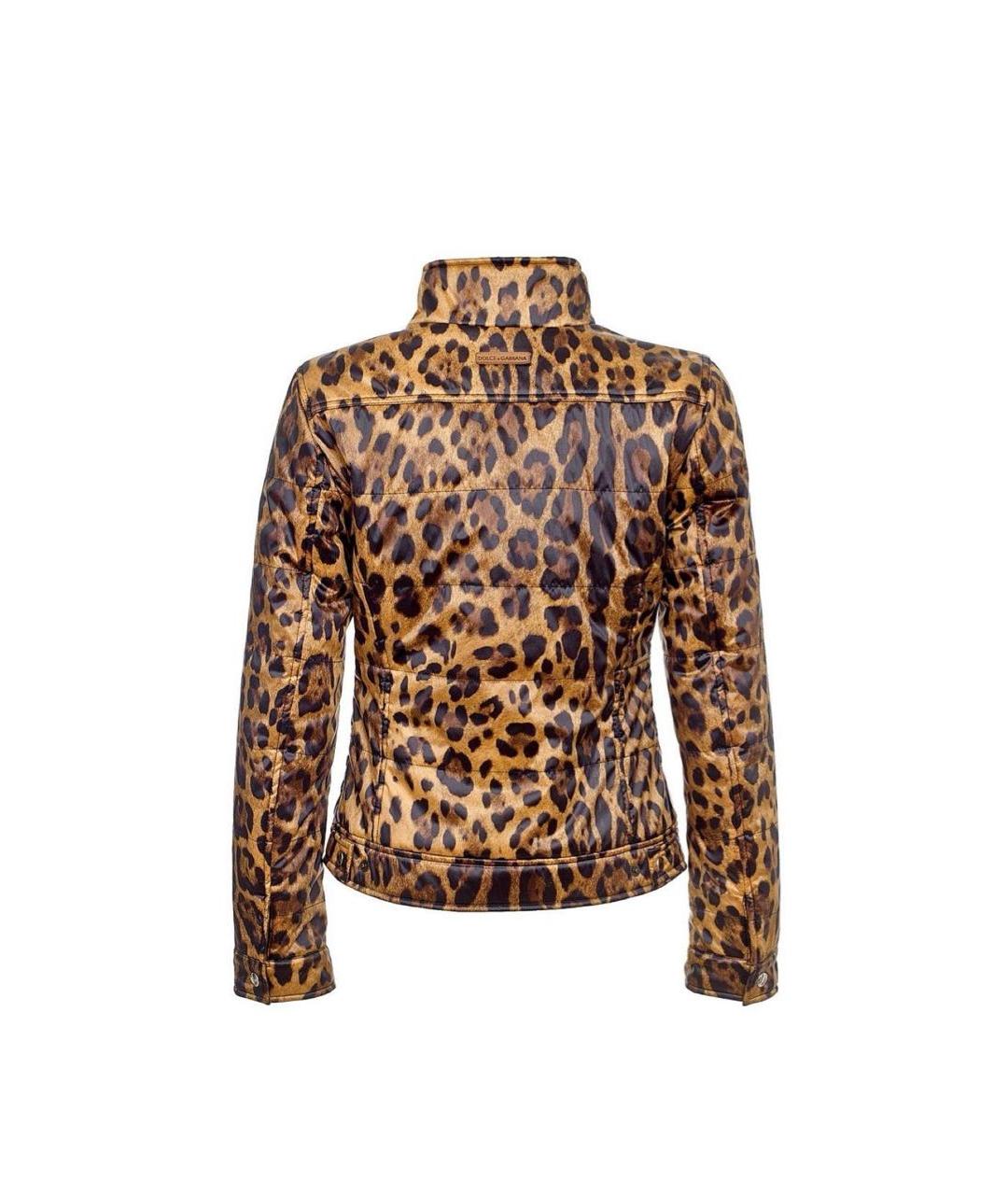 DOLCE&GABBANA Бежевая полиэстеровая куртка, фото 2