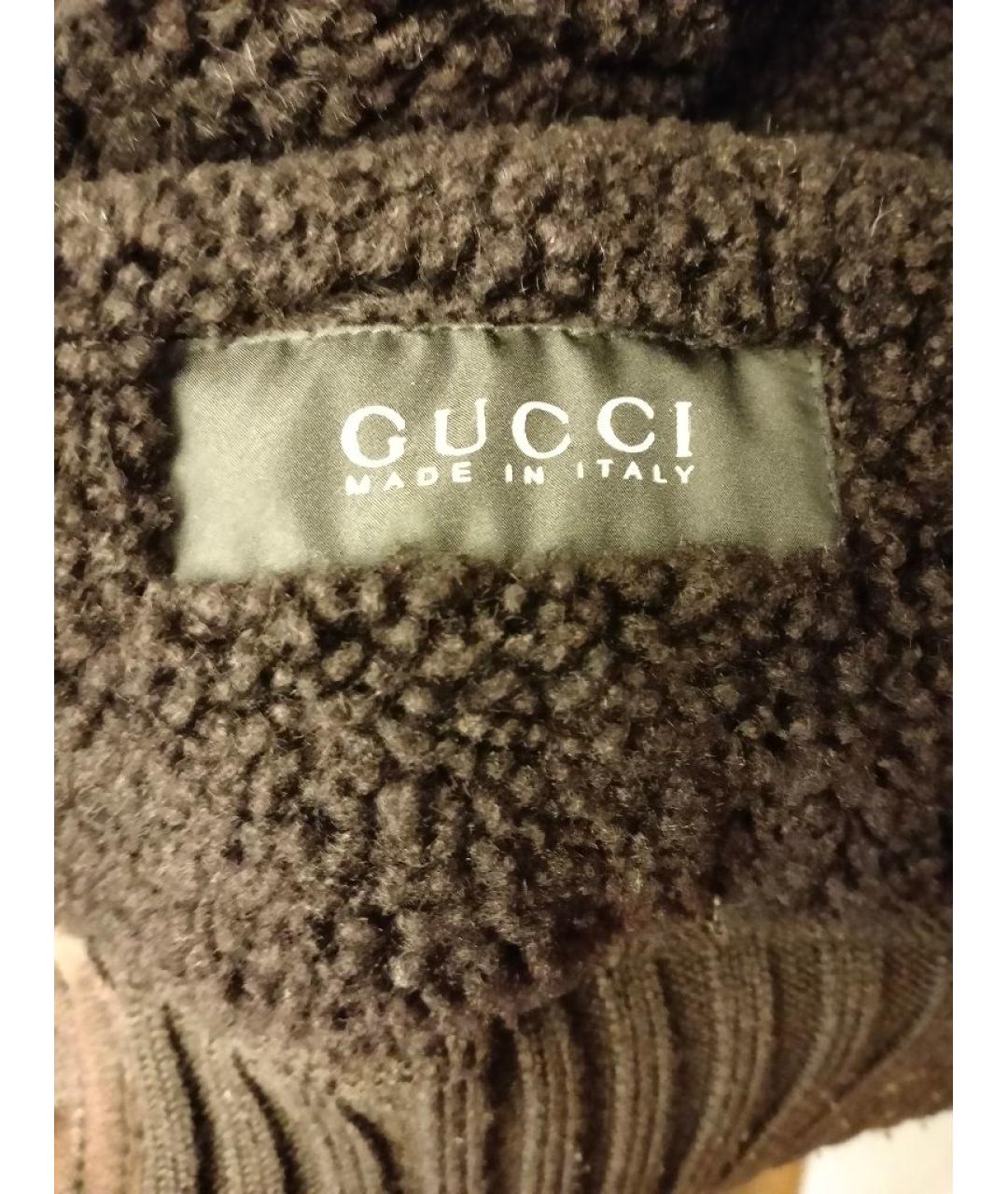 GUCCI Коричневая кожаная дубленка/шуба, фото 5
