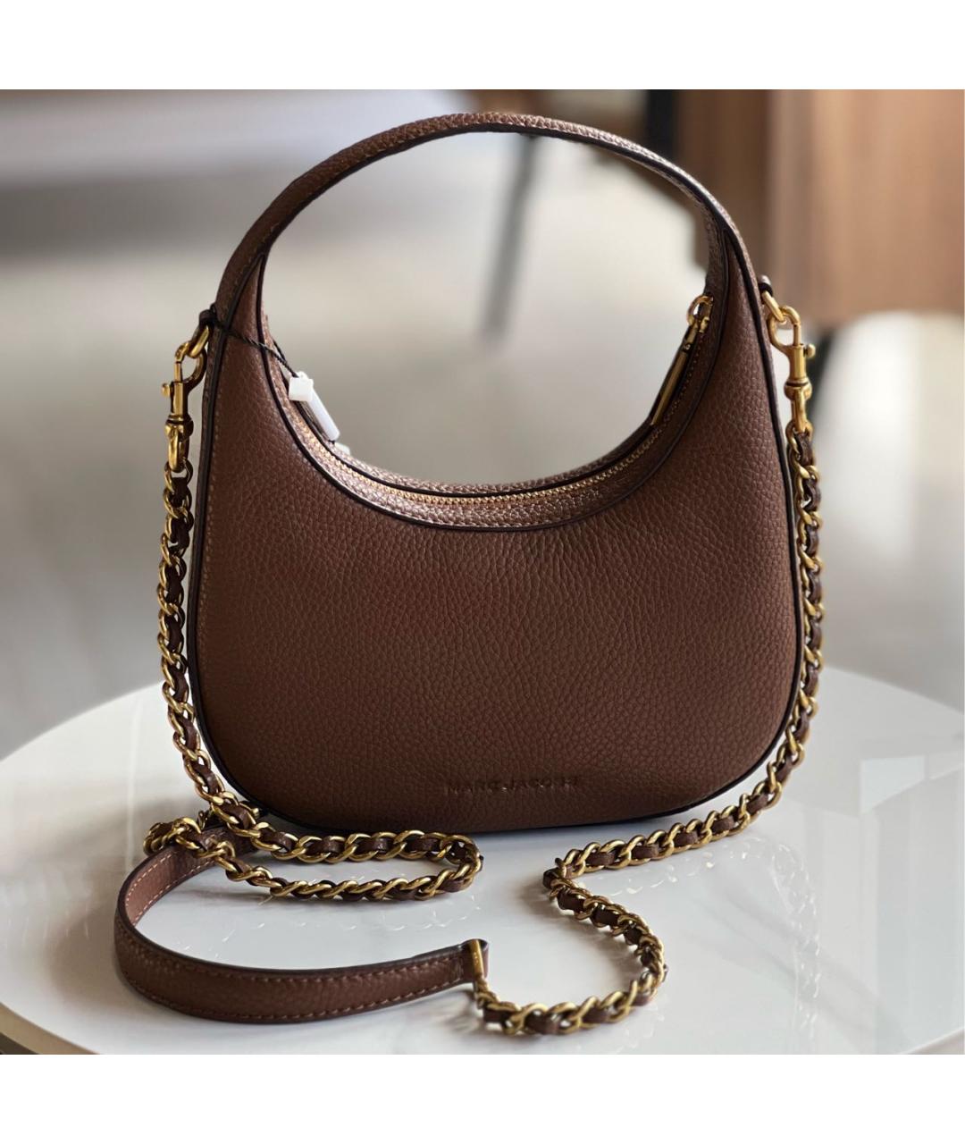 MARC JACOBS Коричневая кожаная сумка через плечо, фото 3