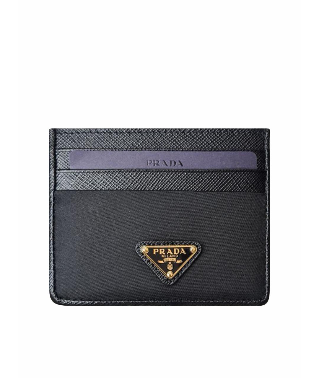 PRADA Черный кожаный кардхолдер, фото 1