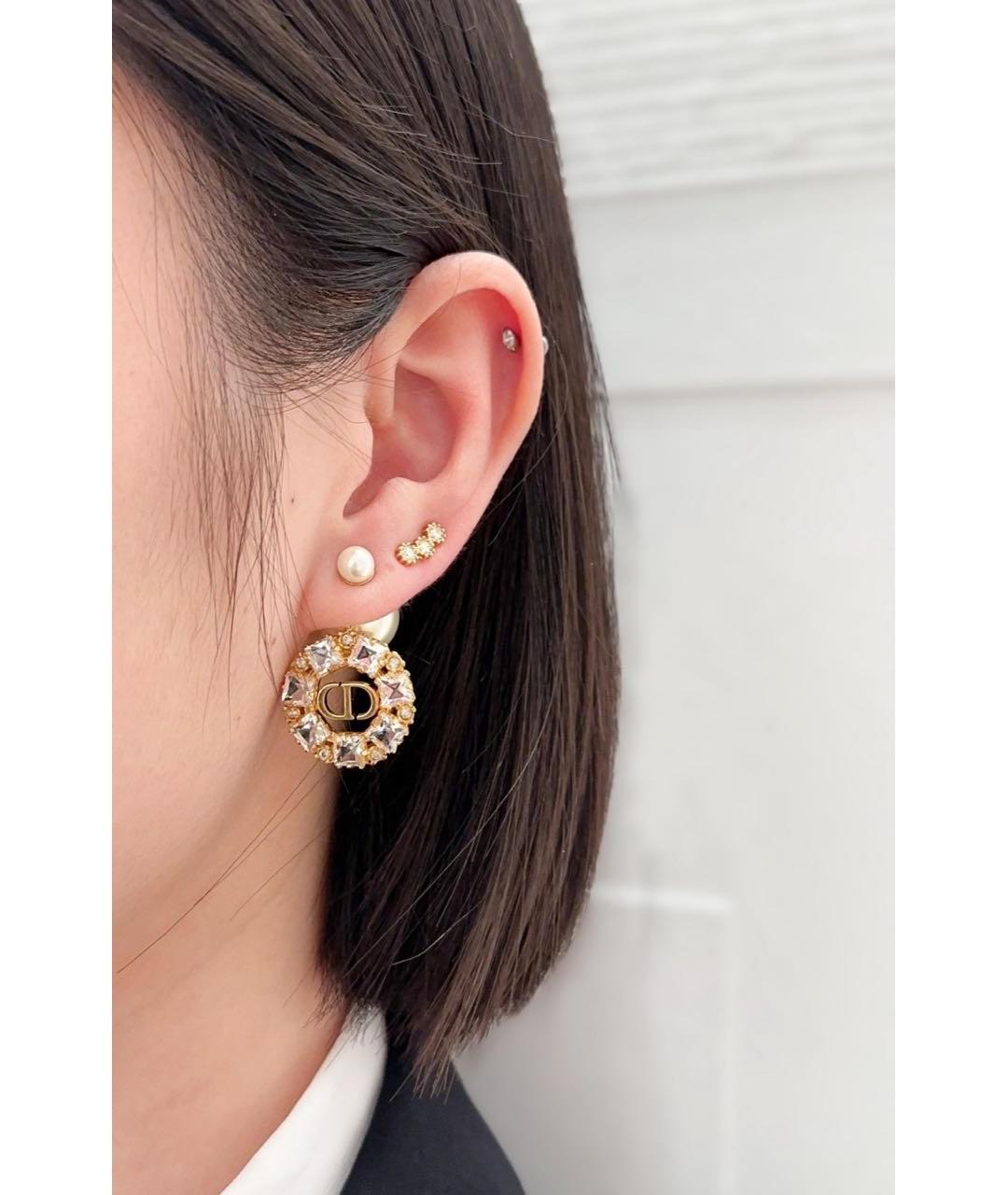CHRISTIAN DIOR Золотые серьги, фото 7