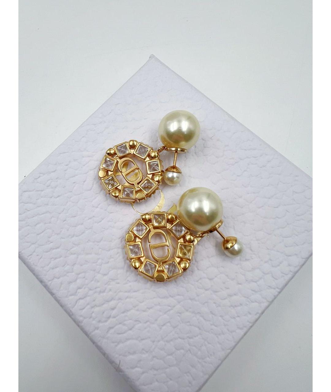CHRISTIAN DIOR Золотые серьги, фото 2
