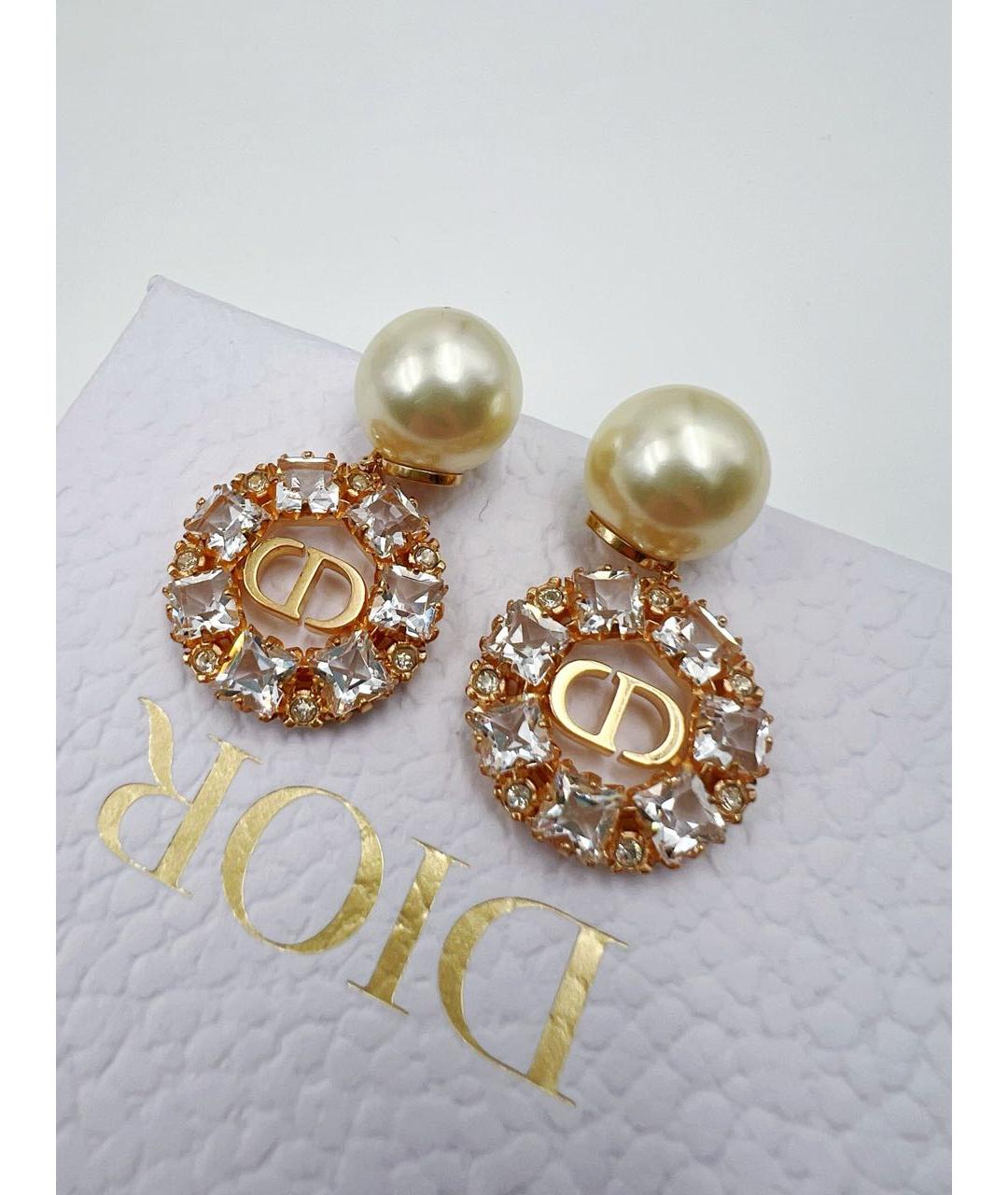 CHRISTIAN DIOR Золотые серьги, фото 5