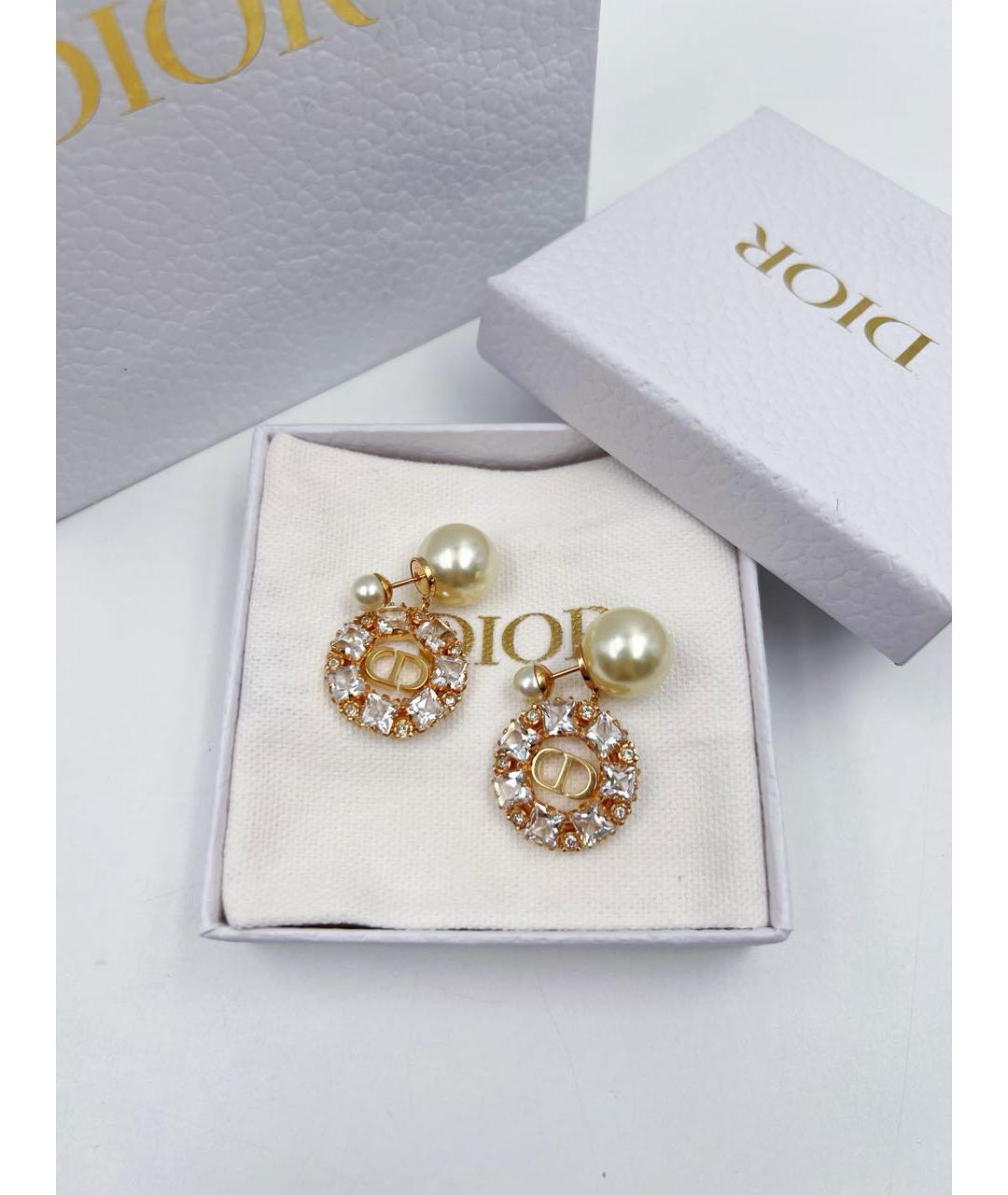 CHRISTIAN DIOR Золотые серьги, фото 8
