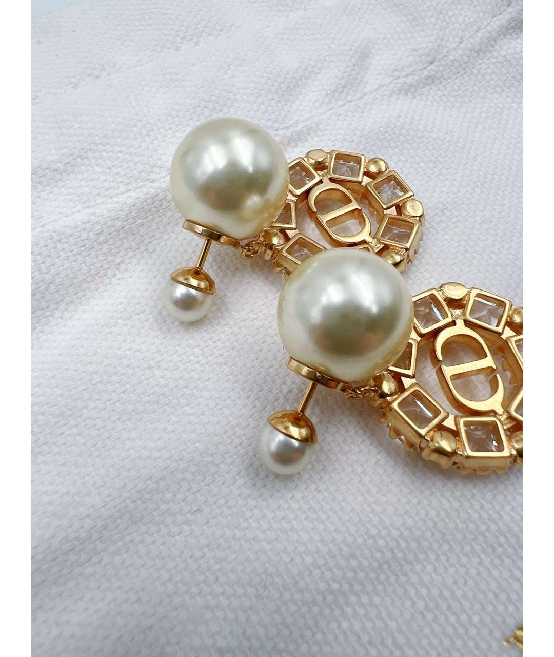 CHRISTIAN DIOR Золотые серьги, фото 6