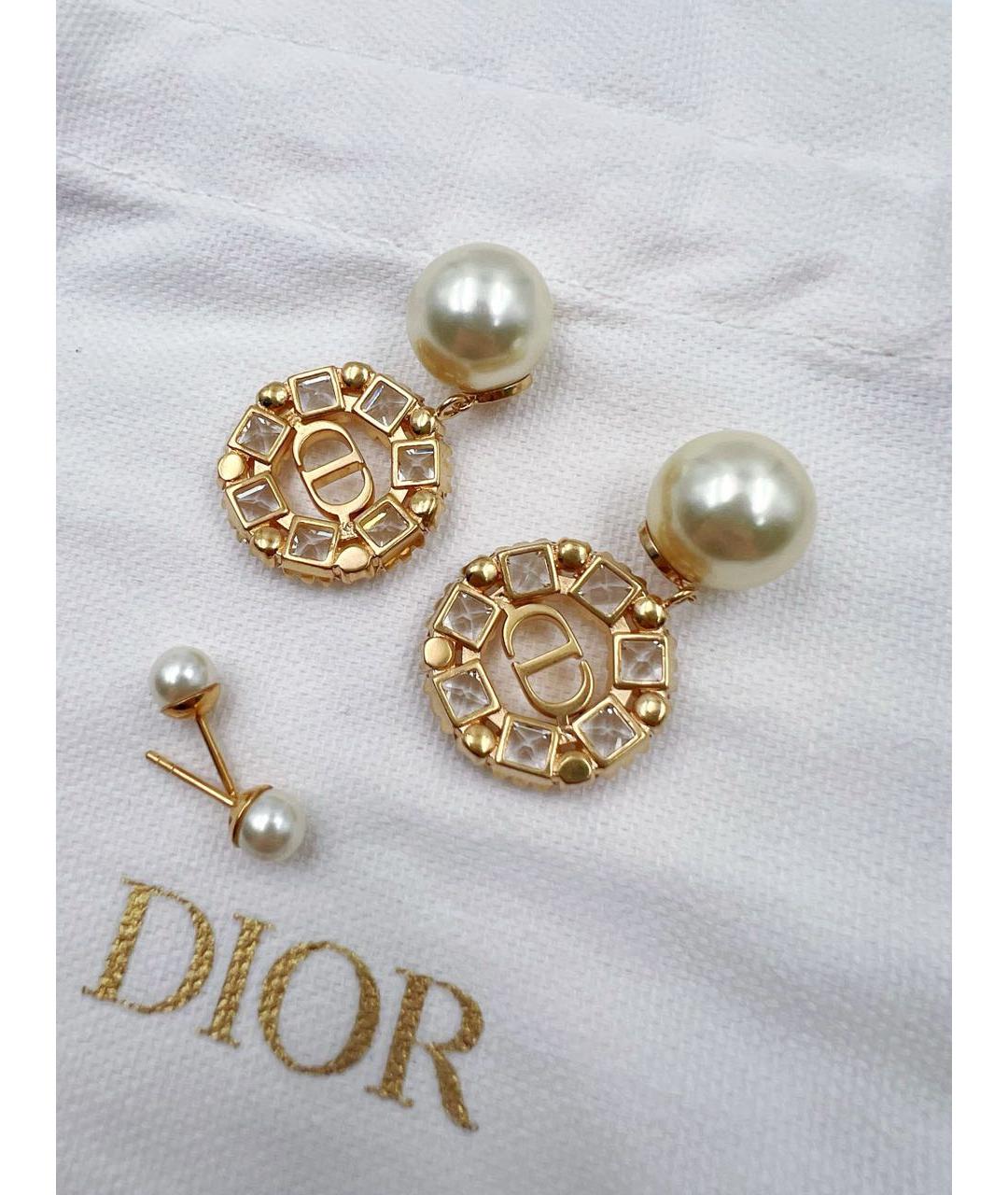 CHRISTIAN DIOR Золотые серьги, фото 4