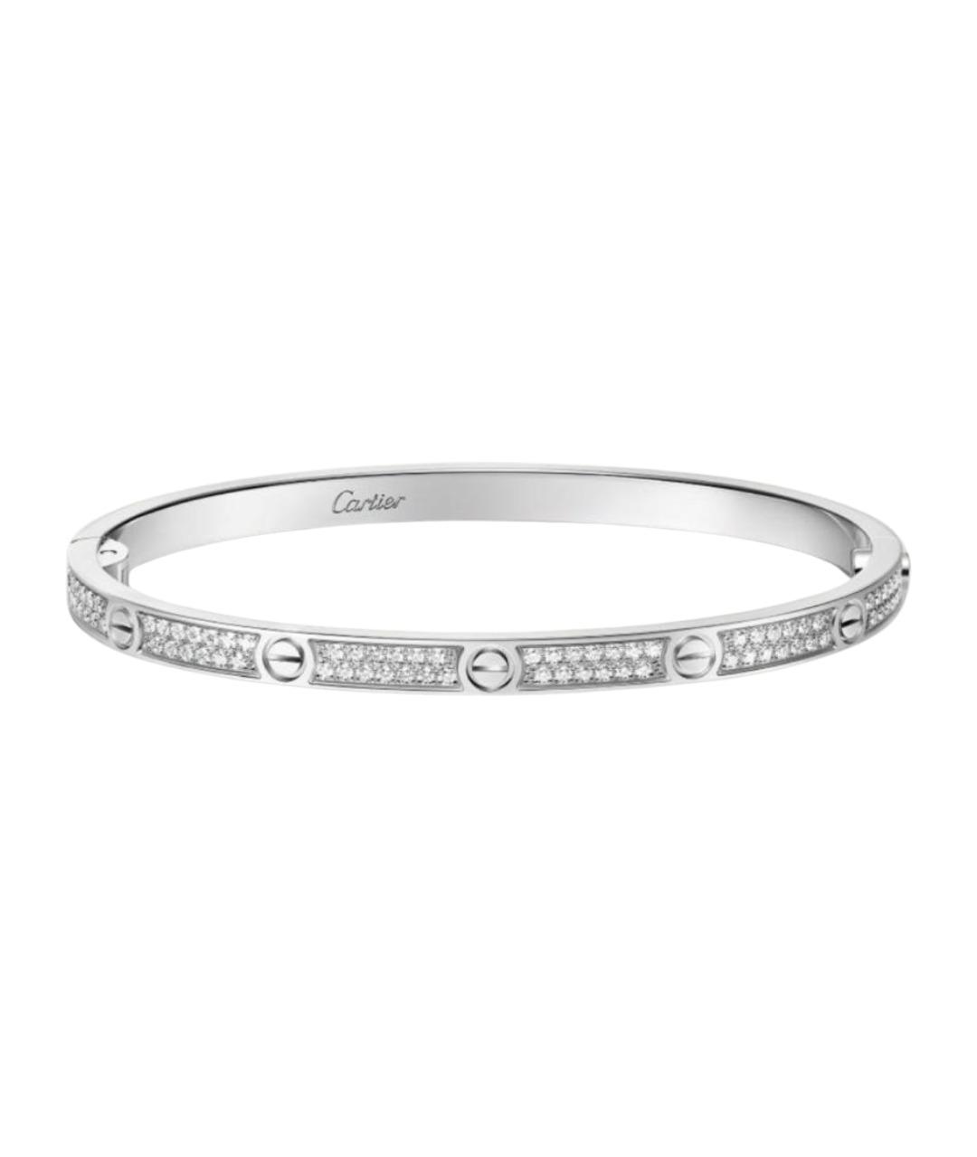 CARTIER Серебряный браслет из белого золота, фото 1