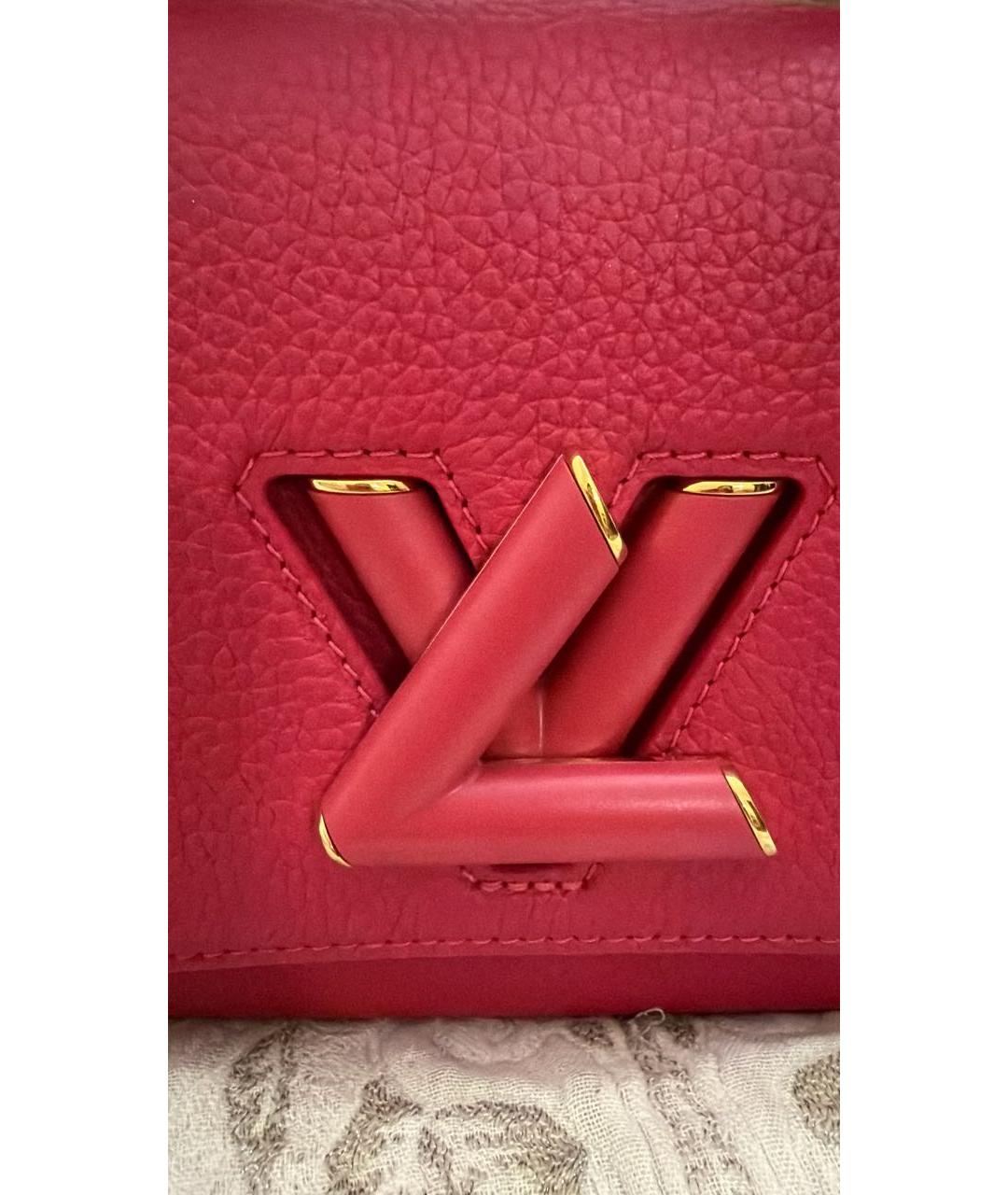 LOUIS VUITTON Розовая кожаная сумка через плечо, фото 5