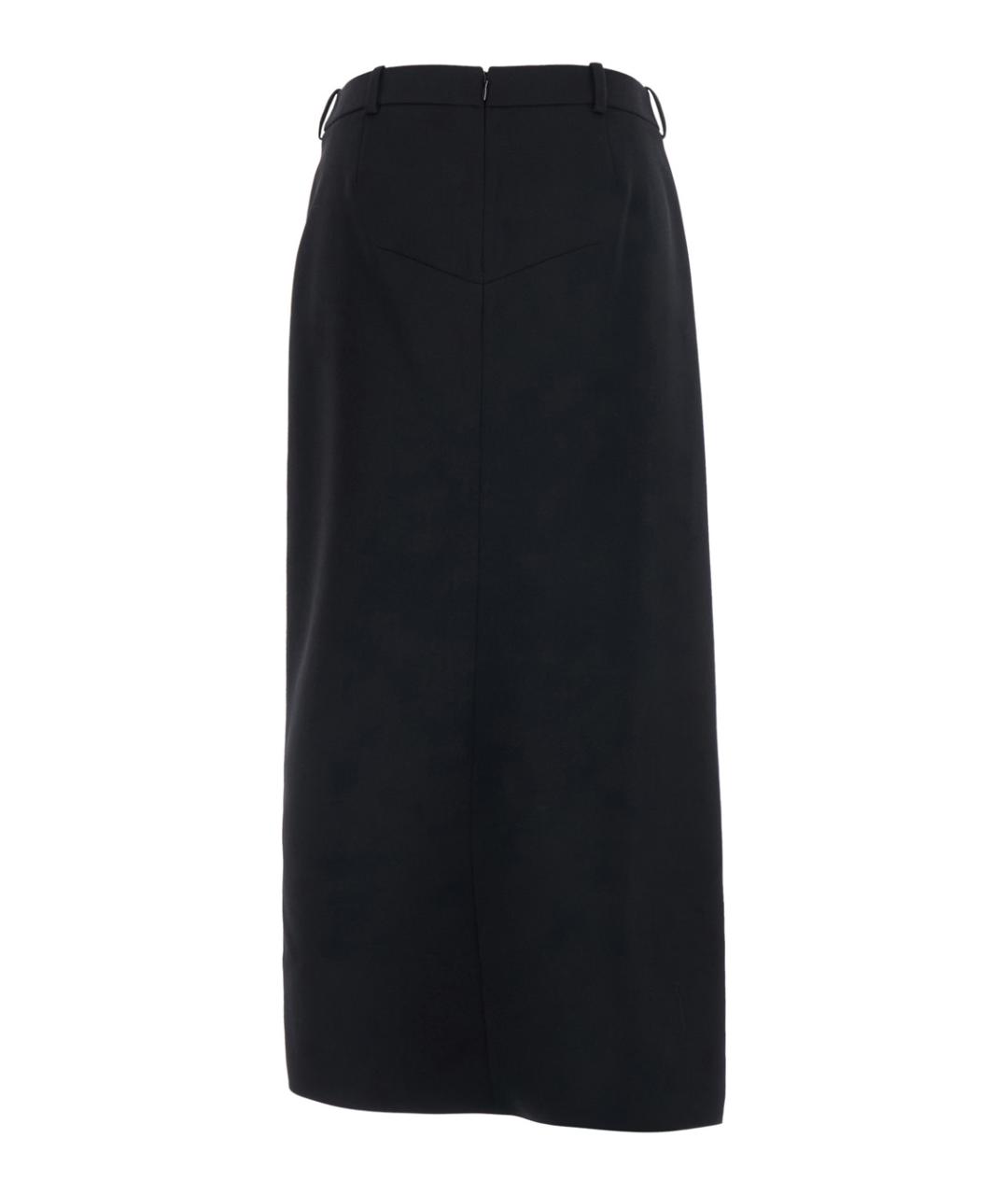 GIVENCHY Черная шерстяная юбка миди, фото 2
