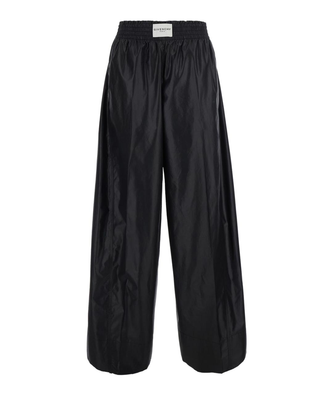 GIVENCHY Черные полиэстеровые брюки широкие, фото 1