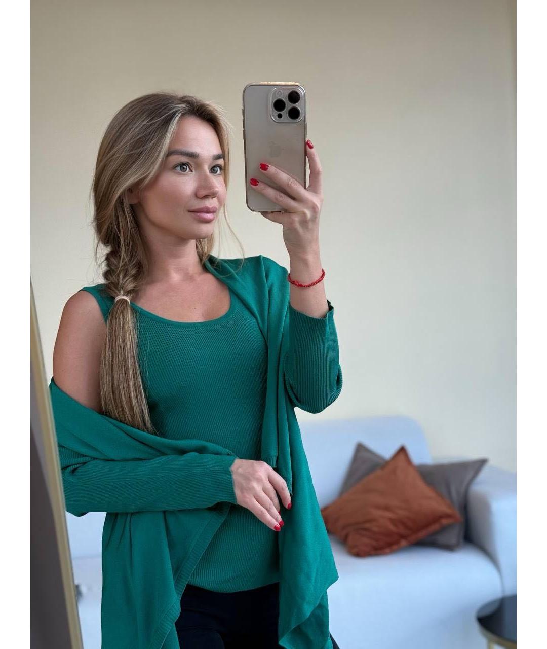 MAX MARA Зеленая майка, фото 5