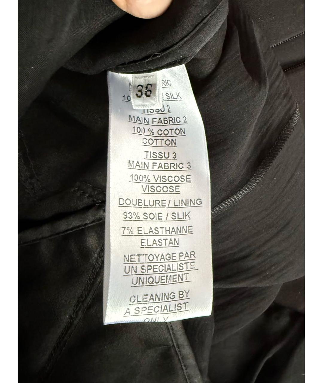 BALMAIN Черное шелковое коктейльное платье, фото 4