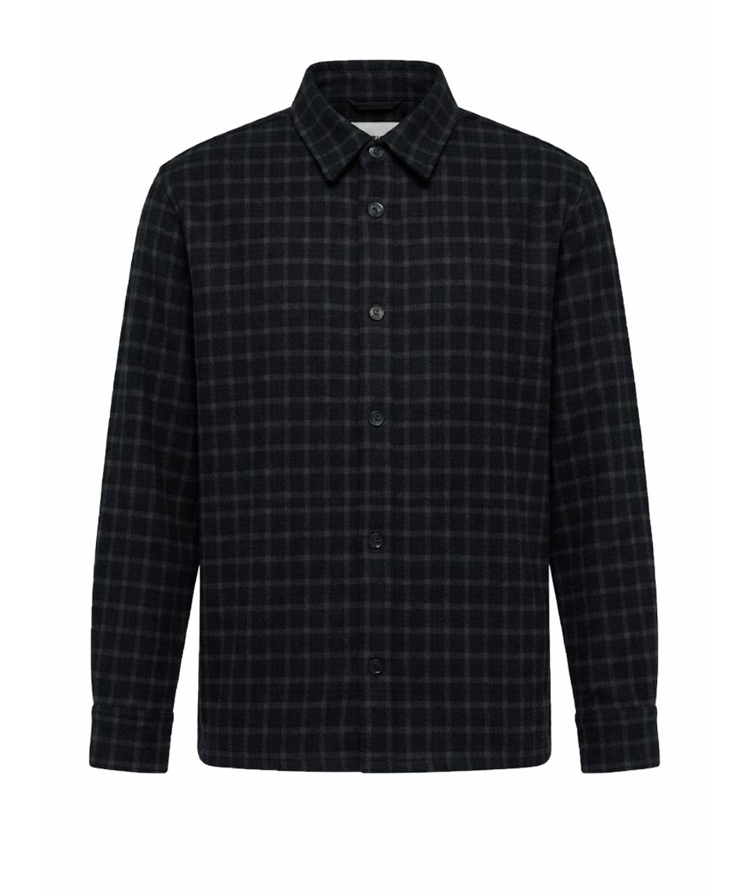 A.P.C. Черная шерстяная кэжуал рубашка, фото 1
