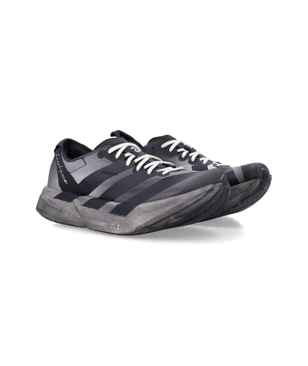 Y-3 Черные текстильные кроссовки, фото 3