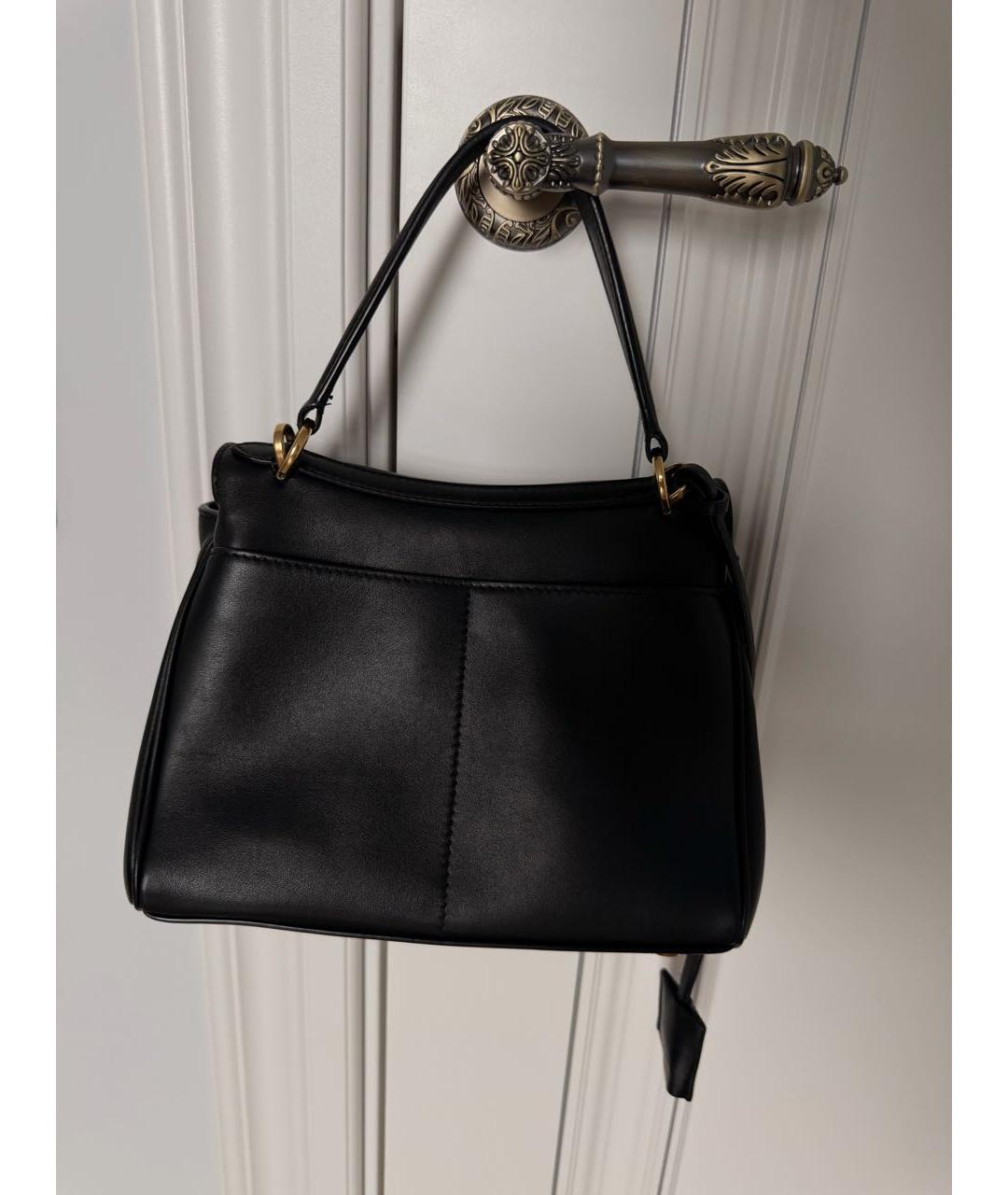 BALENCIAGA Черная кожаная сумка с короткими ручками, фото 6