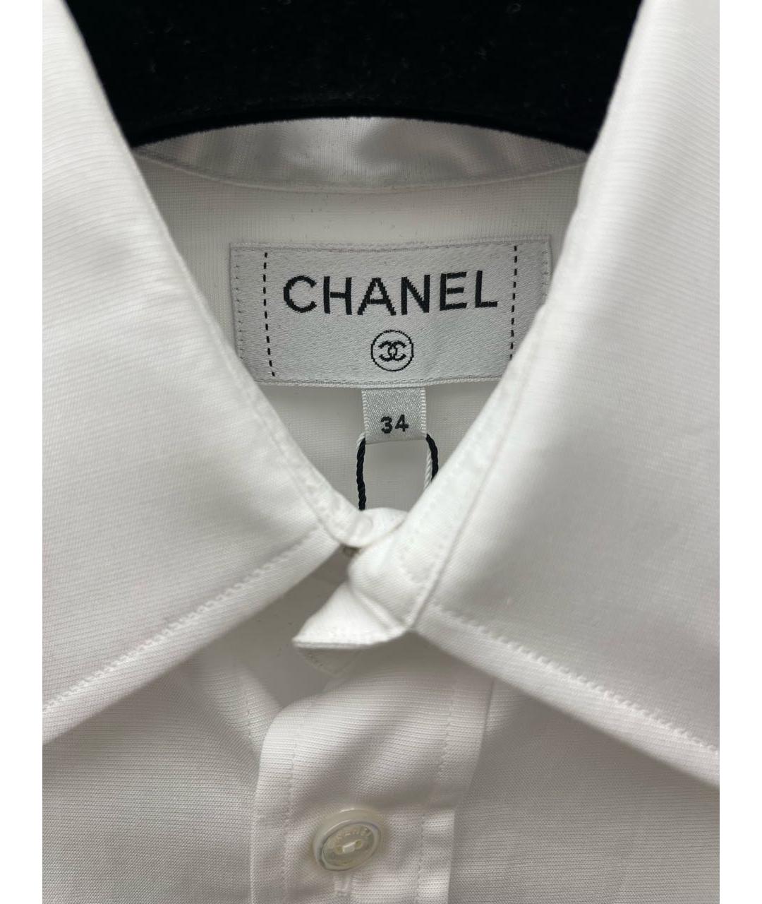 CHANEL Белая хлопковая рубашка, фото 3