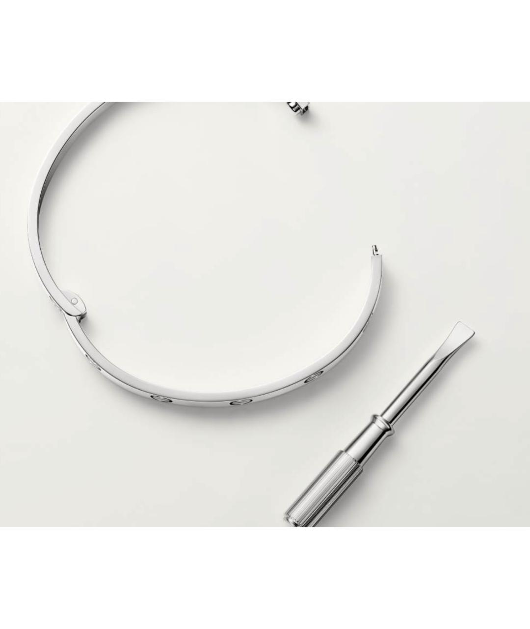 CARTIER Серебряный браслет из белого золота, фото 4
