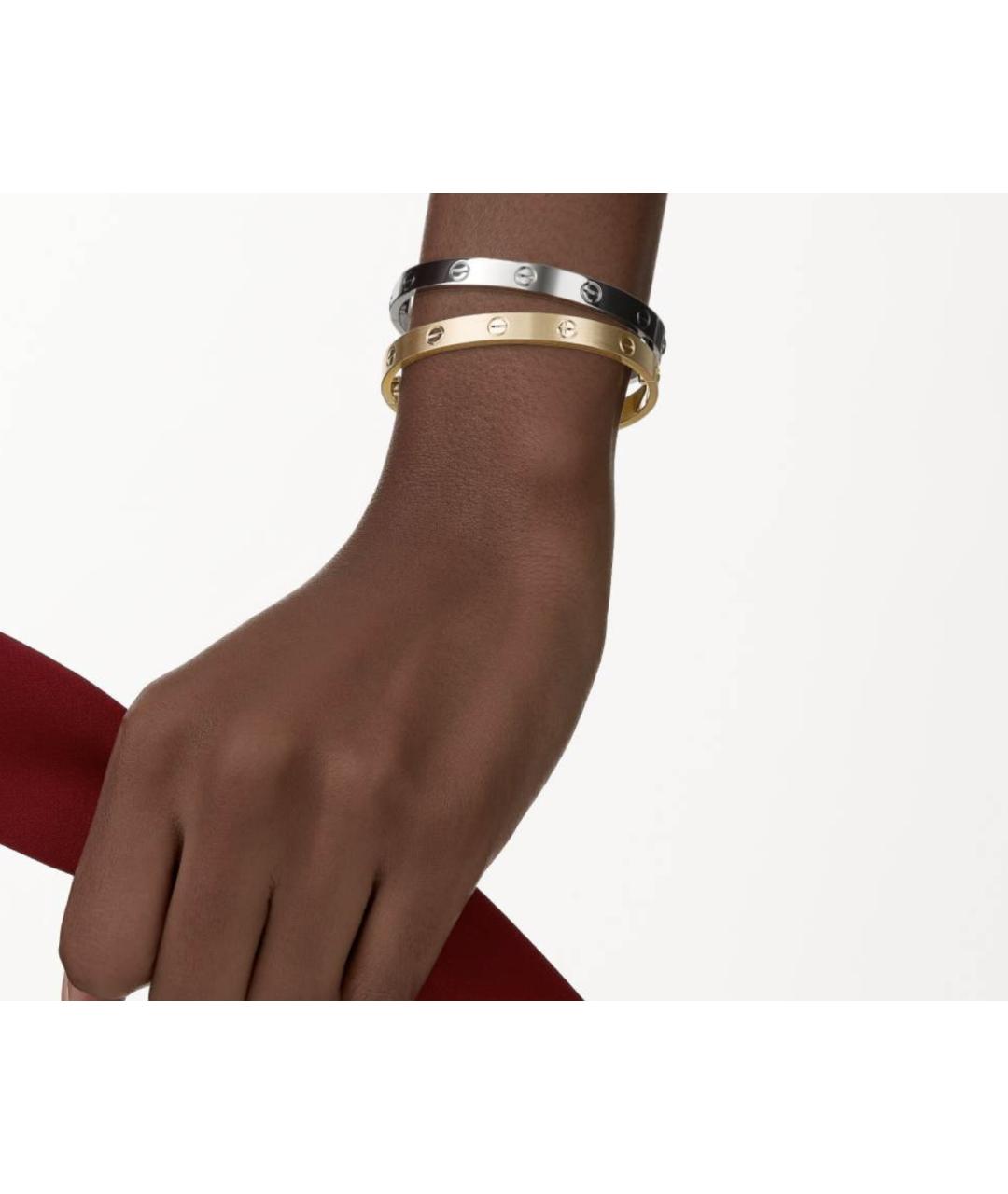 CARTIER Серебряный браслет из белого золота, фото 2