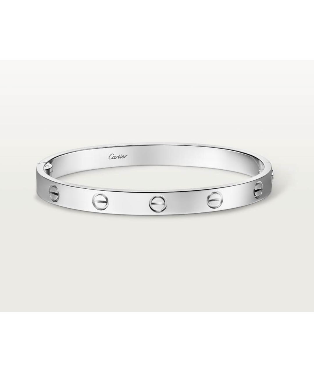 CARTIER Серебряный браслет из белого золота, фото 5