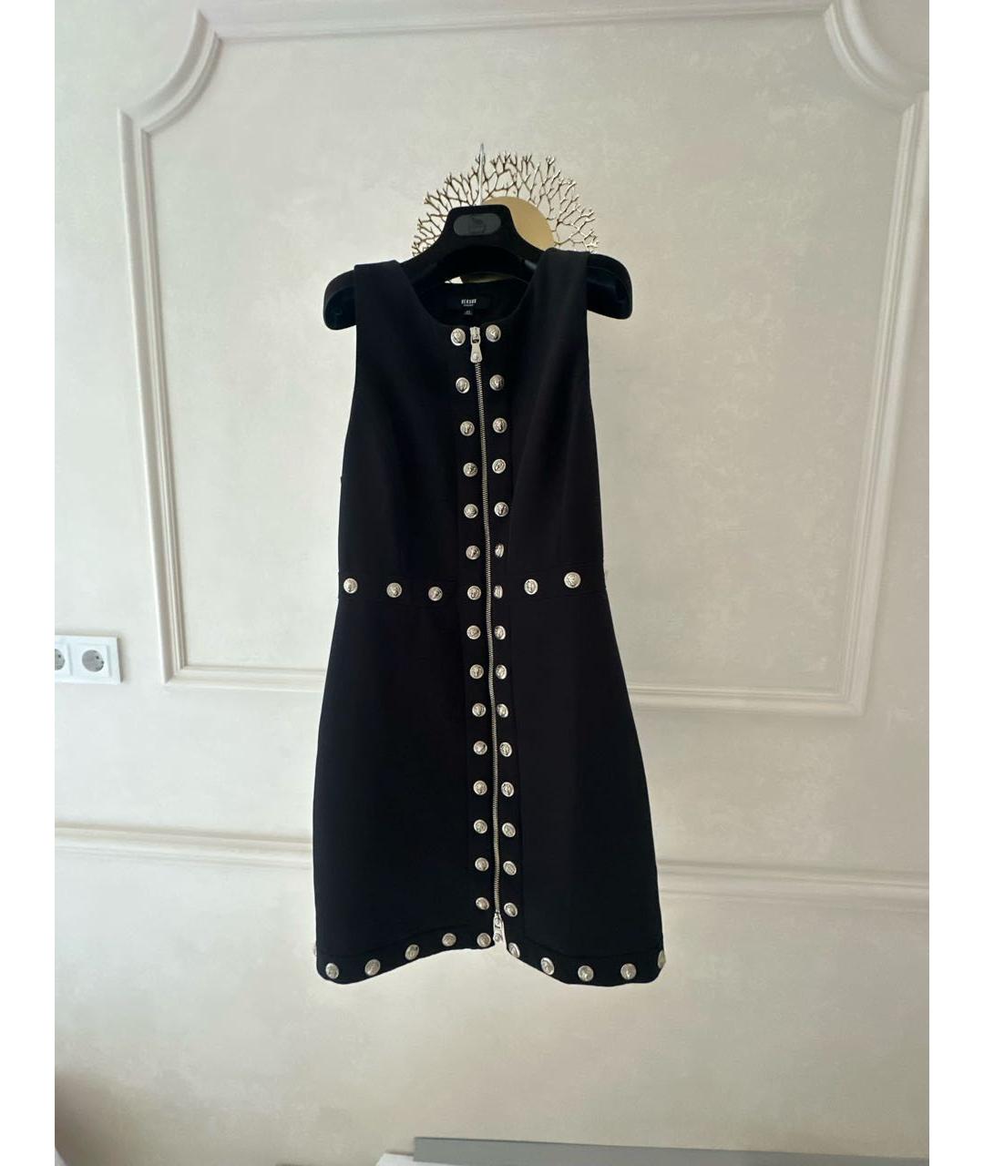 VERSUS VERSACE Черное полиэстеровое коктейльное платье, фото 8