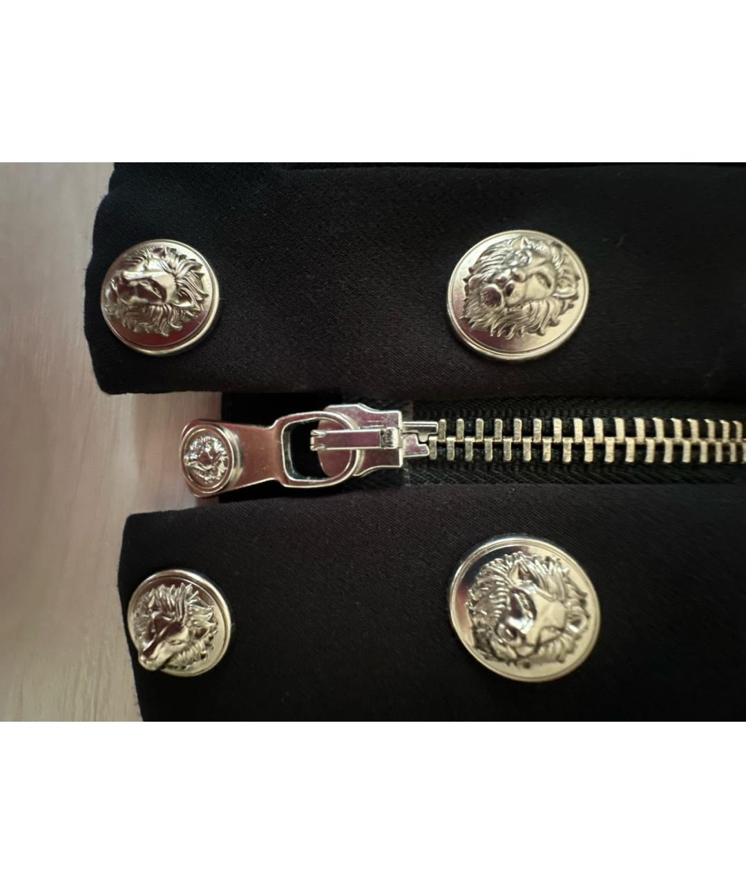 VERSUS VERSACE Черное полиэстеровое коктейльное платье, фото 7