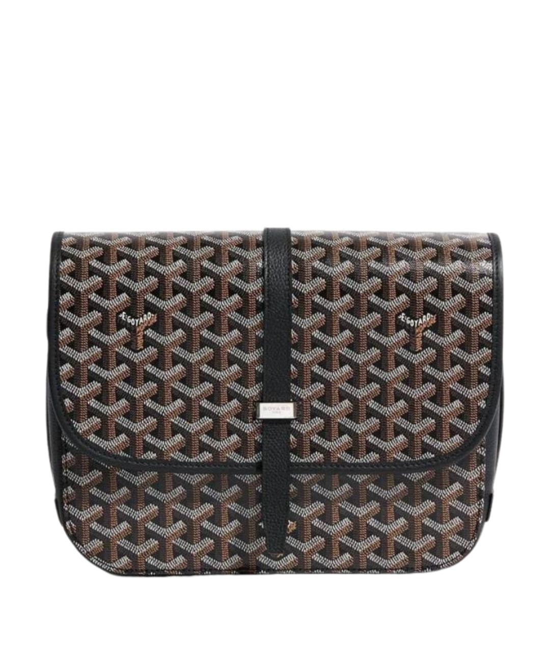 GOYARD Черная сумка на плечо из канвы, фото 1