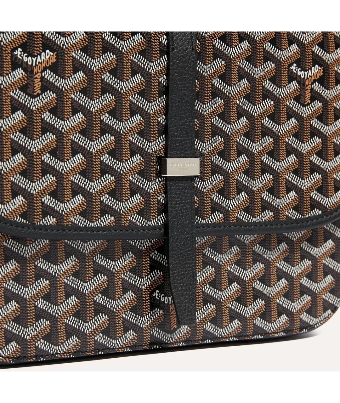 GOYARD Черная сумка на плечо из канвы, фото 5