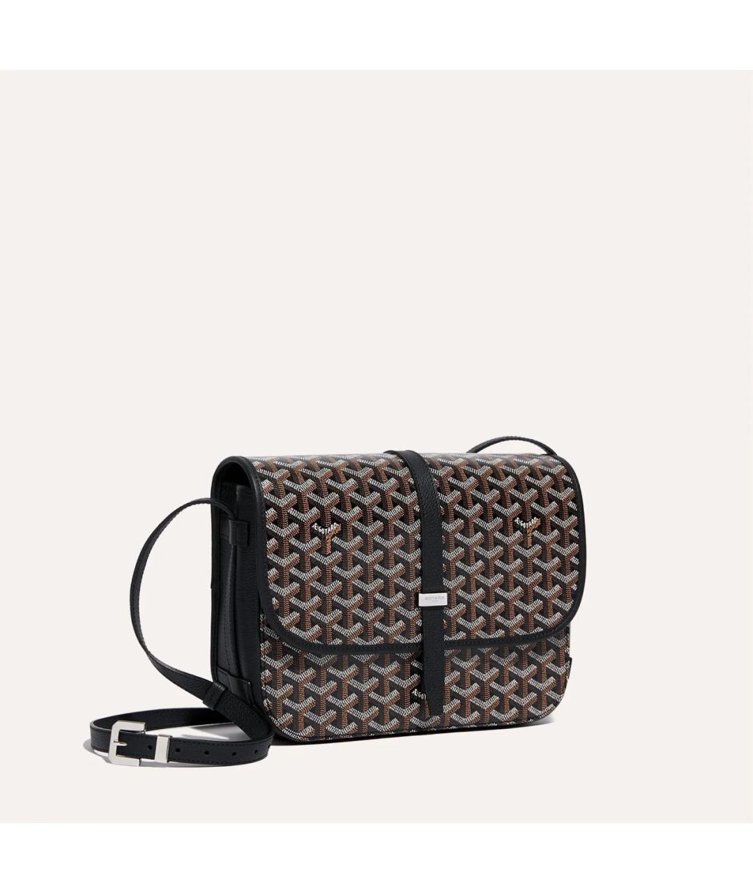 GOYARD Черная сумка на плечо из канвы, фото 2