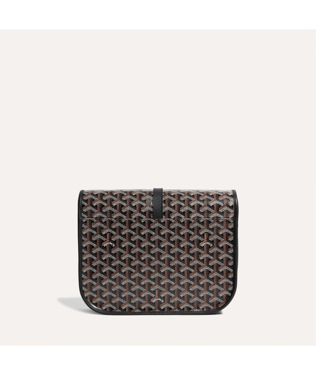 GOYARD Черная сумка на плечо из канвы, фото 3