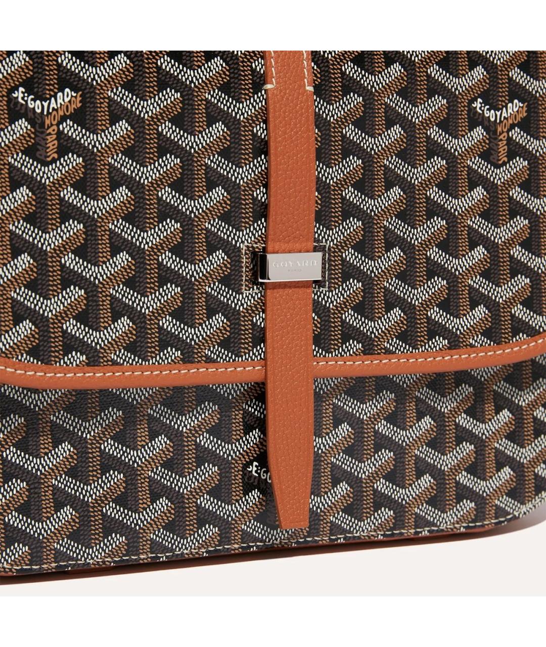 GOYARD Коричневая сумка на плечо из канвы, фото 5