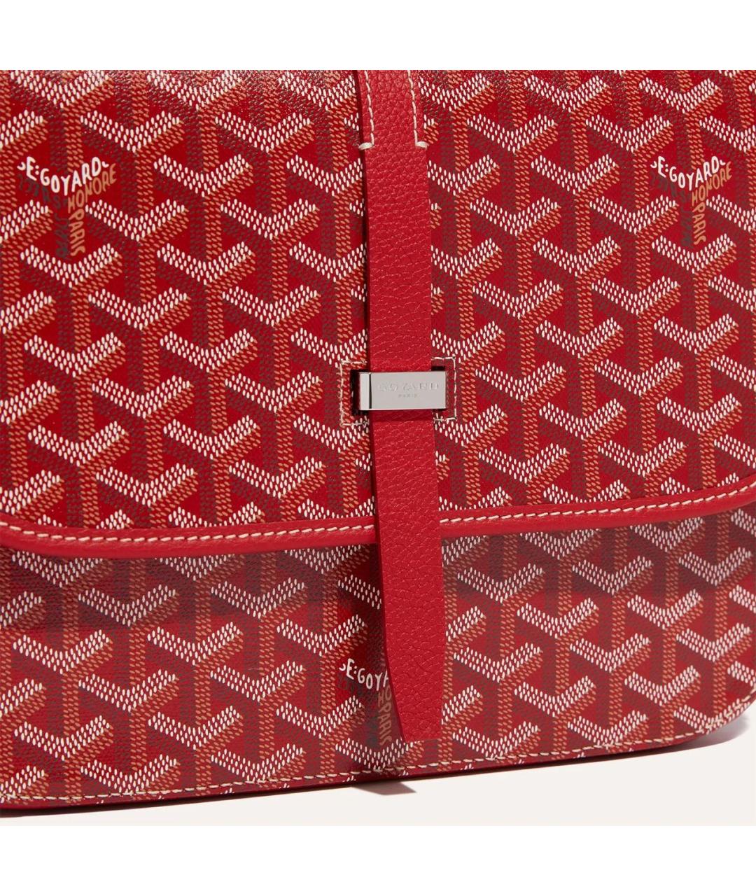 GOYARD Красная сумка на плечо из канвы, фото 5