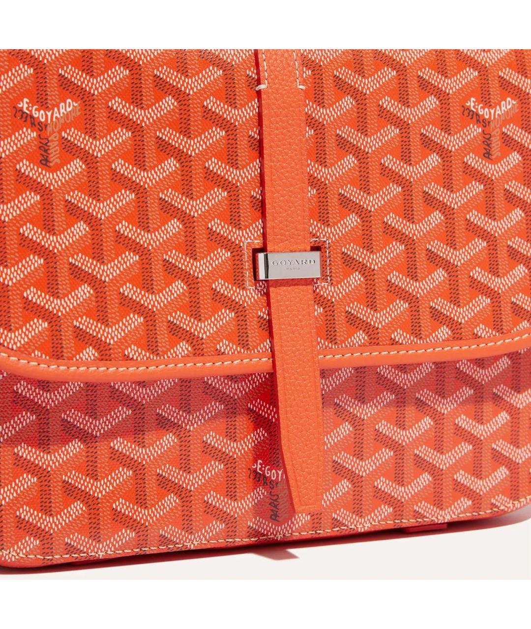 GOYARD Оранжевая сумка на плечо из канвы, фото 5