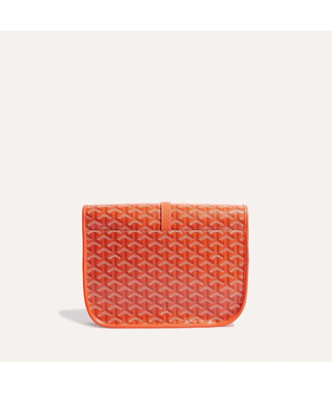 GOYARD Оранжевая сумка на плечо из канвы, фото 3