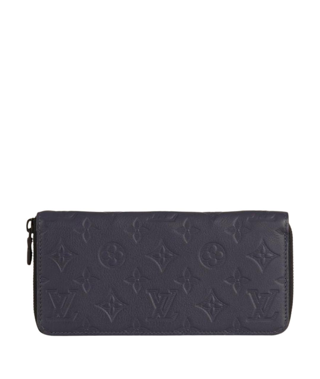 LOUIS VUITTON Темно-синий кожаный кошелек, фото 1