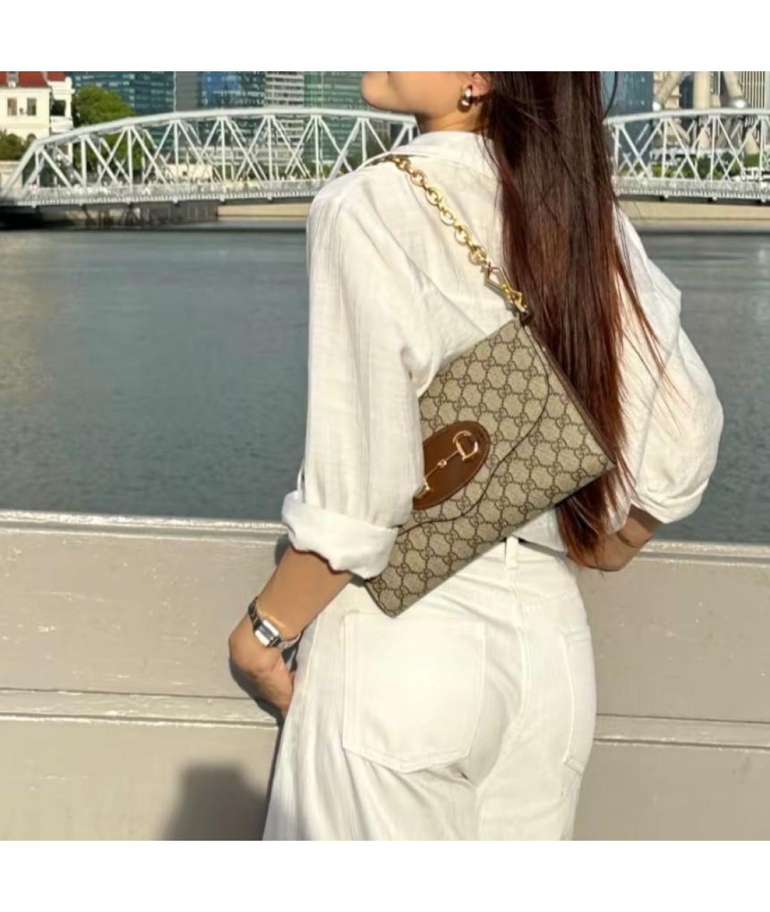 GUCCI Бежевая сумка через плечо, фото 8