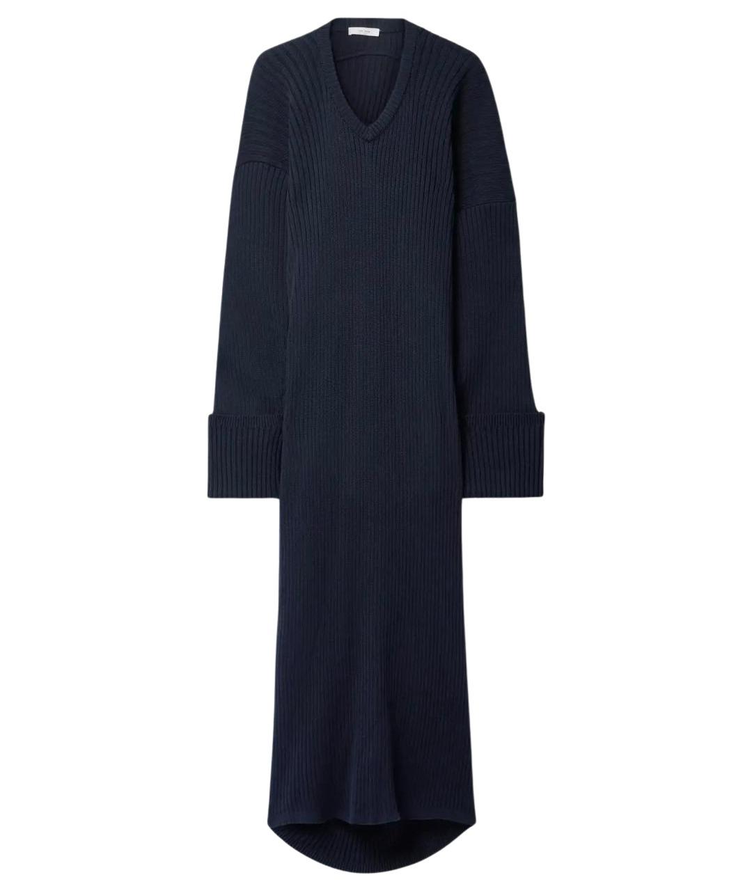 THE ROW Темно-синее хлопковое повседневное платье, фото 1